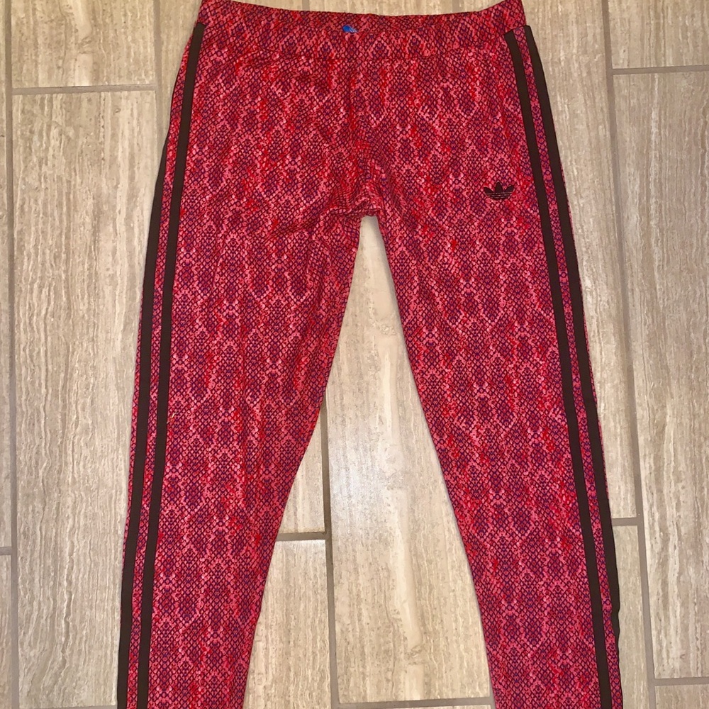 Adidas snake skin pink leggings